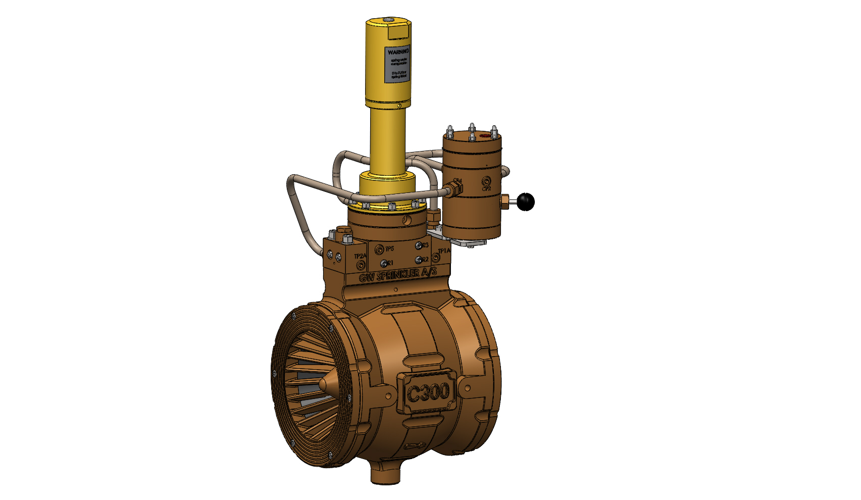 (DV050 1007D) - Automatic Water Control Valve, with Pressure Control + Pneumatic Actuator